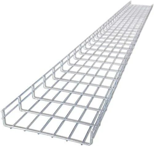 Stainless Steel Wire Mesh Cable Tray, Color : Silver