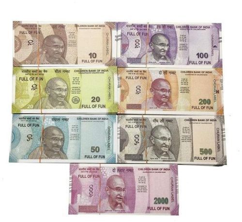 Plastic Dummy Currency Notes, Color : Blue, White for Packaging Use