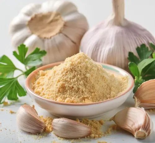 White Dehydrated Garlic Powder, Packaging Size : 5-25kg for Cooking