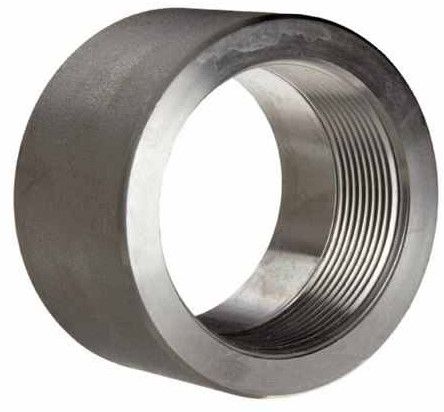 Smooth Finish Stainless Steel 310 Forged Coupling, Color : Silver