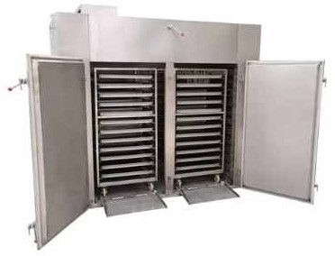 Stainless Steel Chemical Electric Tray Dryer, Color : Silver