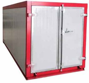 Semi Automatic Paint Curing Oven, Color : Grey, Red for Industrial