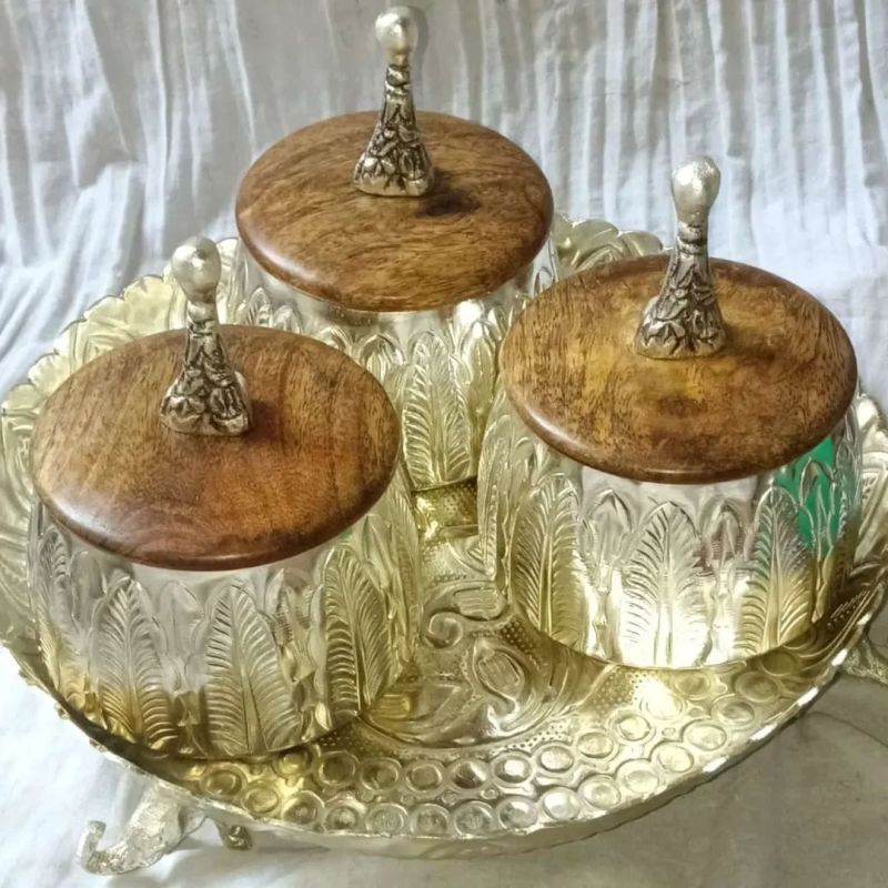 Silver Dry Fruit Box