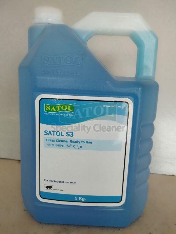 Satol S3 Glass Cleaner Ready to Use for Surface & Equipment Cleaning