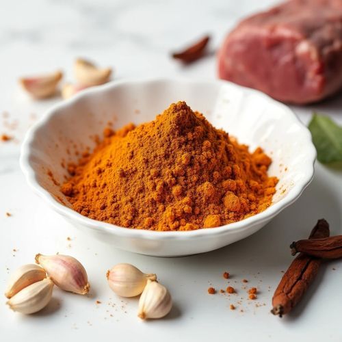 Blended Mutton Masala, Color : Brown, Form : Powder