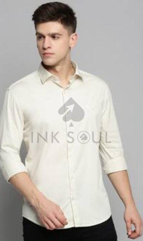 Mens Creamy Cotton Shirts