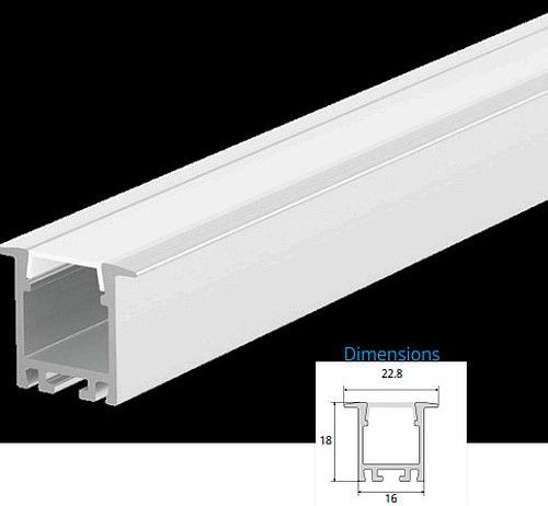 075-ALS-R1618 Aluminium LED Profile, Brand Name : Woo