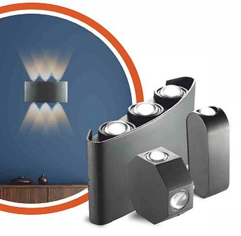 Aluminium Woo LED Wall Light, Voltage : 230V