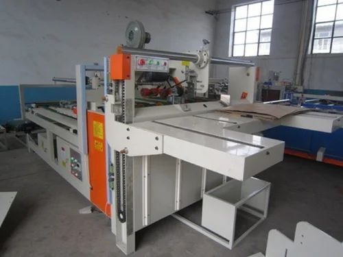 Semi Automatic Box Flap Pasting Folder Gluer Machine, Voltage : 440V