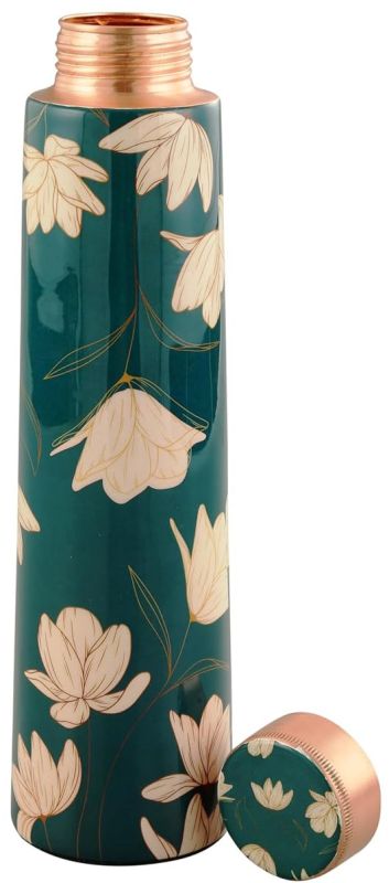 1 Litre Meenakari Copper Water Bottle