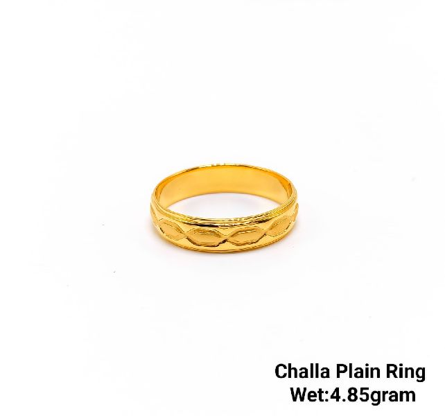 92% New Design Gold Challa Ring Plain