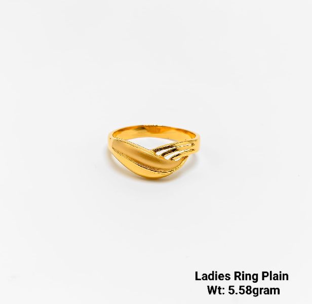 92% New Design Gold Ladies Ring Plain