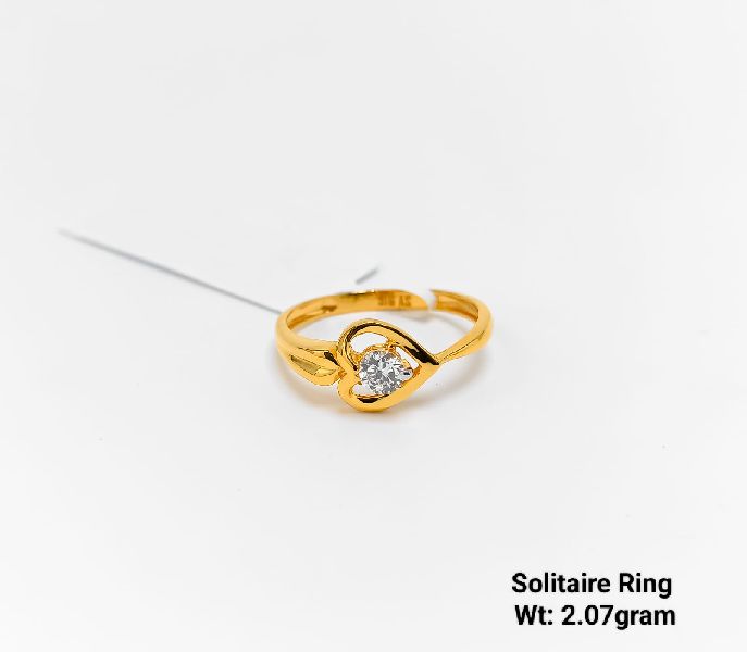 92% New Design Gold Solitaire Ring
