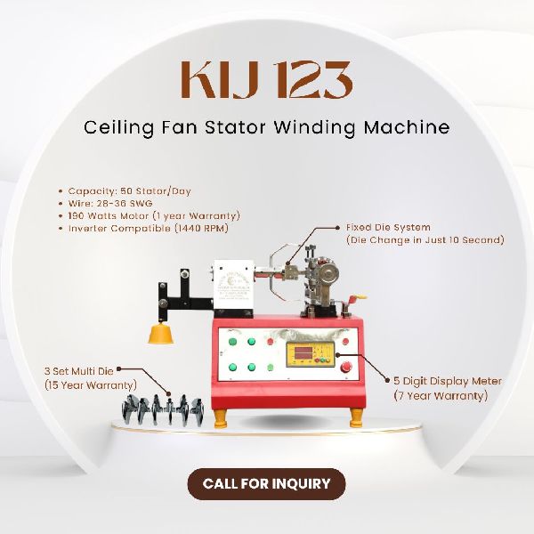 Ceiling Fan Stator Winding Machine Kij 123