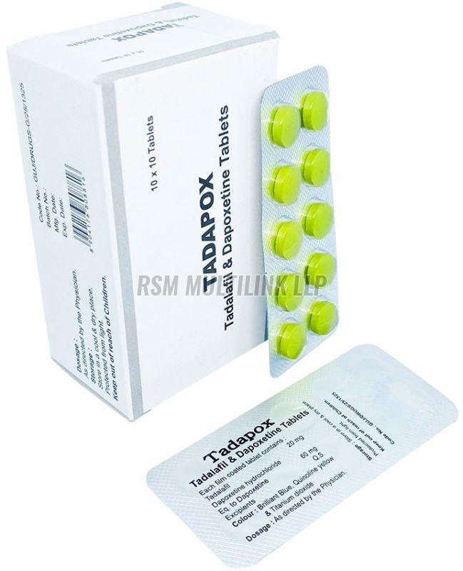 Tadapox Tadalafil And Dapoxetine Tablets 40 Mg
