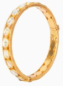 Kundan Polki Bangle, Color : Gold