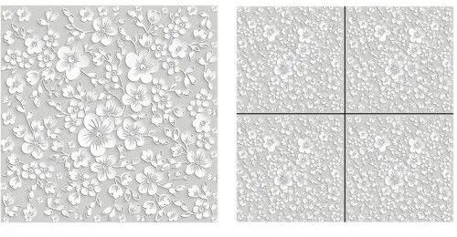 Flower Design Polished Vitrified Tiles