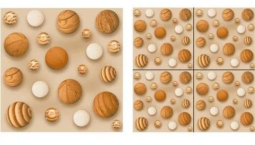 Sphere Pattern Polished Vitrified Tiles