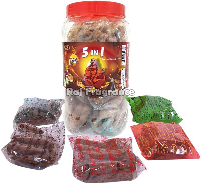 5in 1 Dhoop Cones