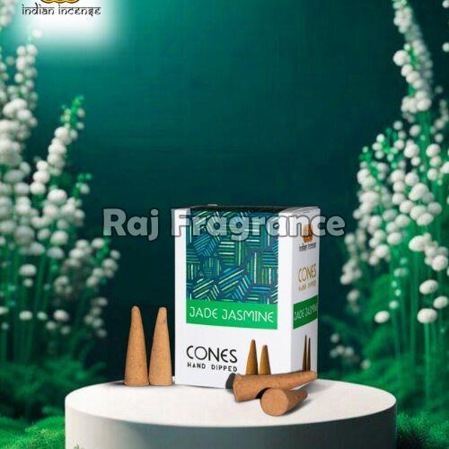 Raj Fragrance Jade Jasmine Hand Dipped Incense Cones, Length : 2 Inch