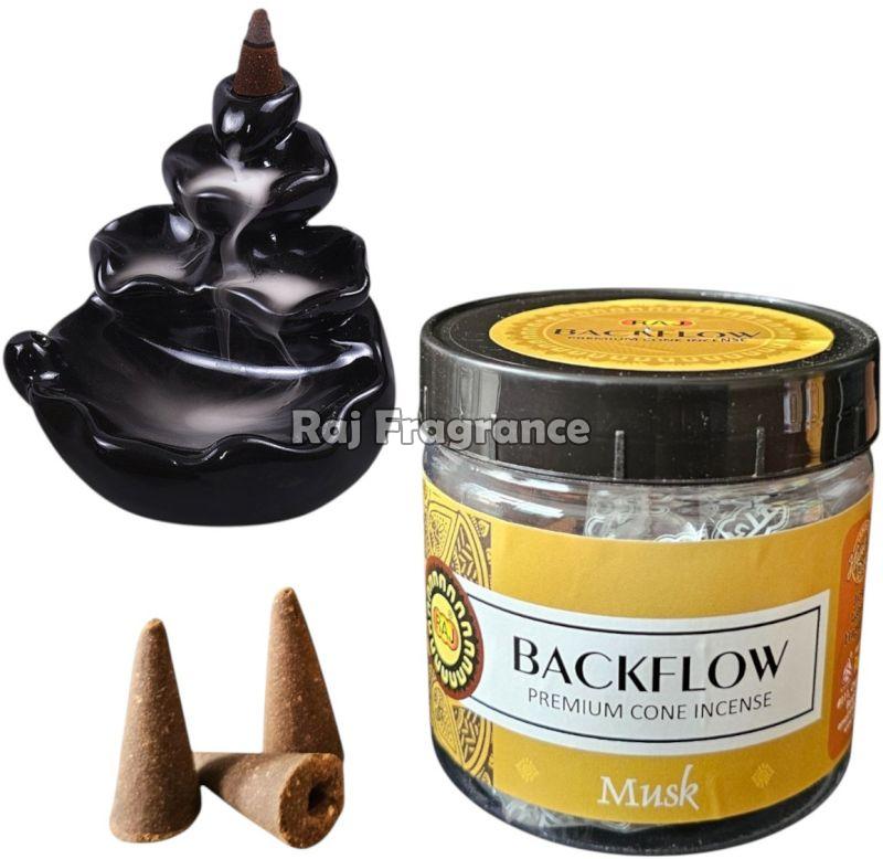 Musk Backflow Incense Cones 100g