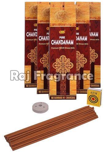 Wood Pure Chandanam Bambooless Dhoop Sticks, Color : Brown 8 Inch