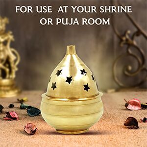 Shubhkart Nitya Kuber Goblet, Color : Golden