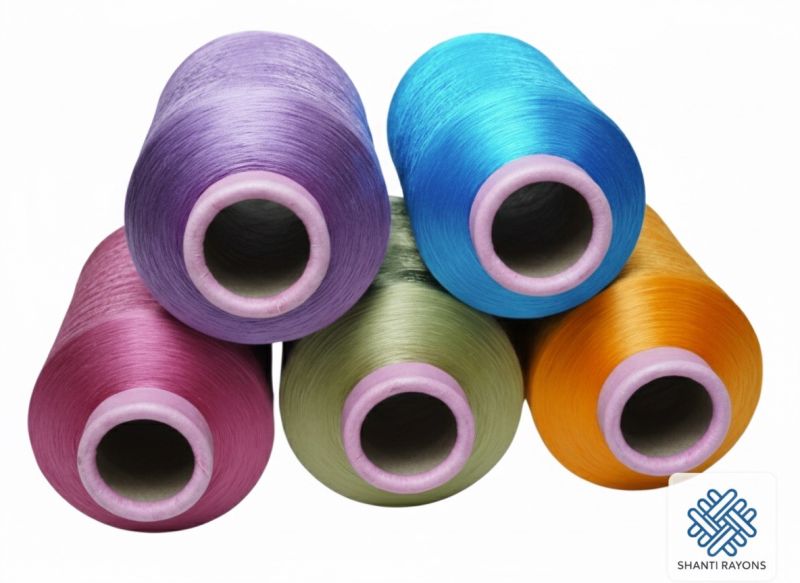 Polyester Lichi Dyed Yarn