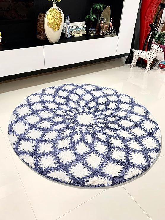 Hand Tufted Round Carpet 3 Feet Round