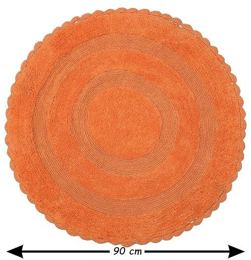 Spiral Design Cotton Round Bathmats