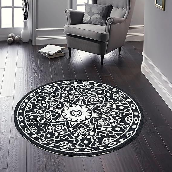 Tufted Round Wool Carpet