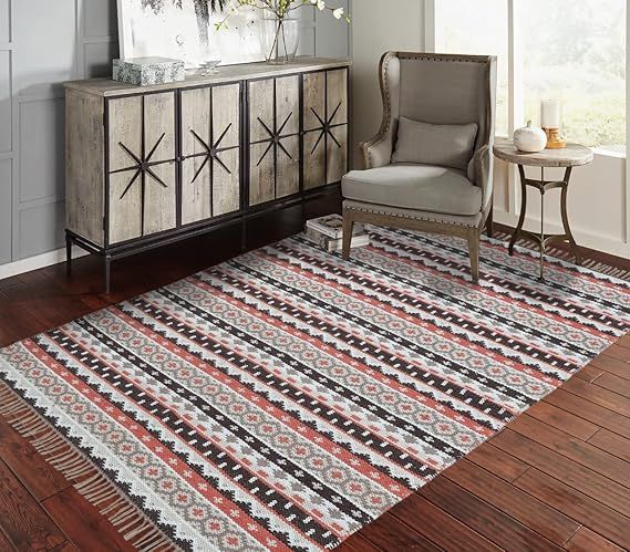 Weaved Cotton Rectangular Carpets