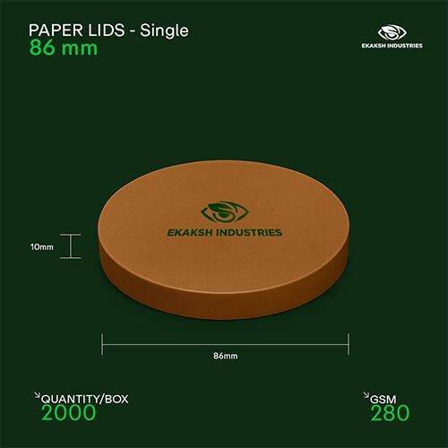 86mm Single Layer Paper Lid