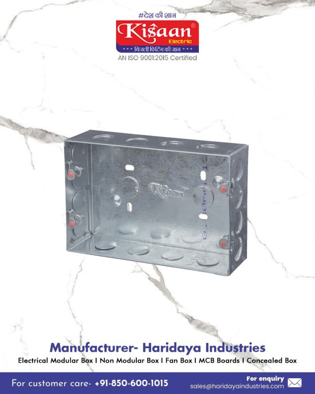 Rectangular Galvanized Iron 20 Gauge Modular Box