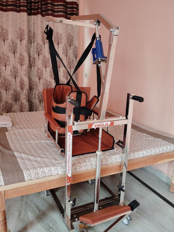 Patient Lifting and Shifting Chair with Body Lift Attachment