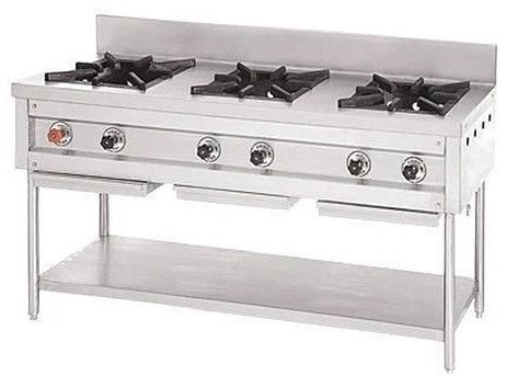3 Burner Gas Range with Splashback