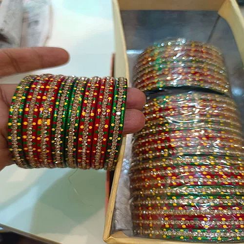 Multicolor Lac Bangle Set