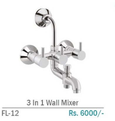 FL-12 3 In 1 Brass Wall Bath Mixer