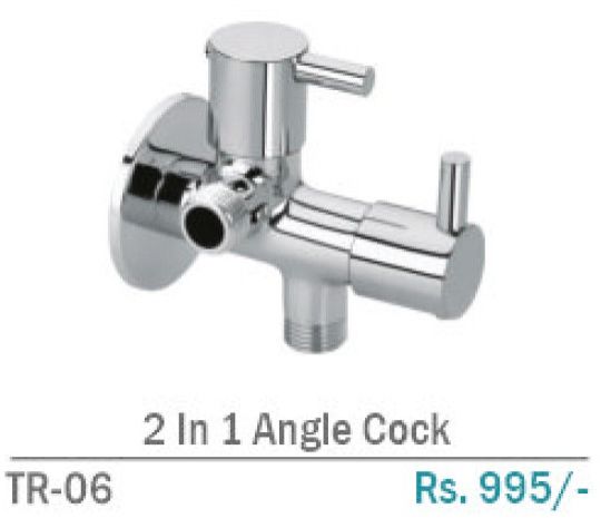 TR-06  2 In 1 Brass Wall Mount Angle Cock