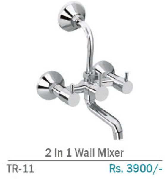 TR-11 2 In 1 Brass Wall-Mount Bath Mixer