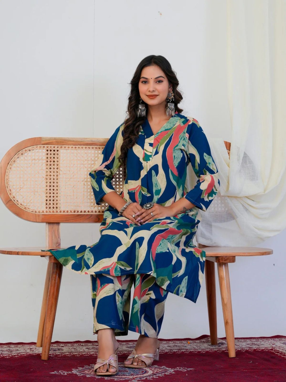 Vibrant Abstract Print Co-Ord Set