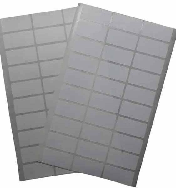 1.5x0.75 Inch Coral White Label Sticket Sheet