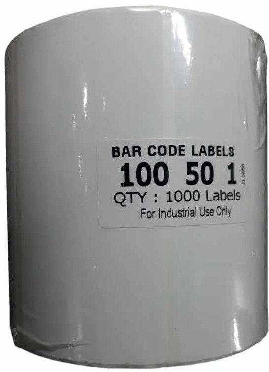100x50mm Plain Barcode Label Roll