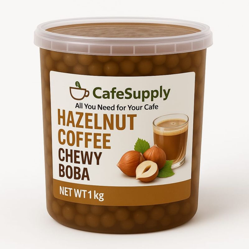 Hazelnut Coffee Chewy Boba Bubble Tea