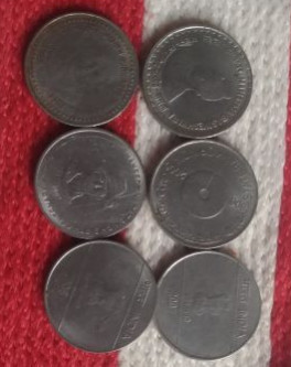 Stainless Steel 5 Rs Old Coin, Color : Silver 10-15cm for Home Use