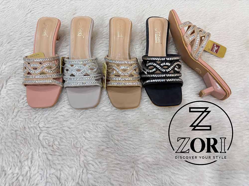 Pearl Embellished Wedding Heel Sandal