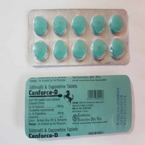 Cenforce D Tablets, Packaging Type : Alu Alu, Pack Size : 10 X 10