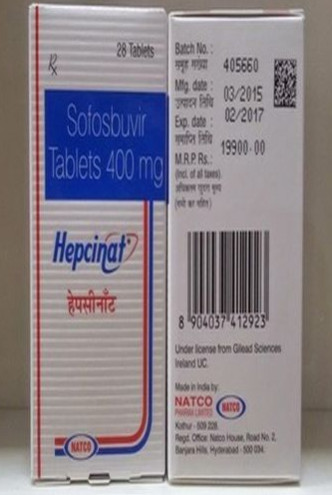 Hepcinat 400mg Tablets, Packaging Type : Bottle