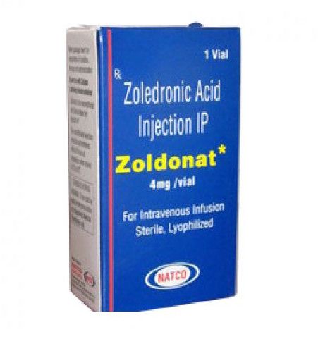 Zoldonat Zoledronate 4mg Injection, Composition : Zoledronic Acid