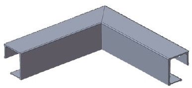 Aluminium External Corner (Ice), Color : Silver